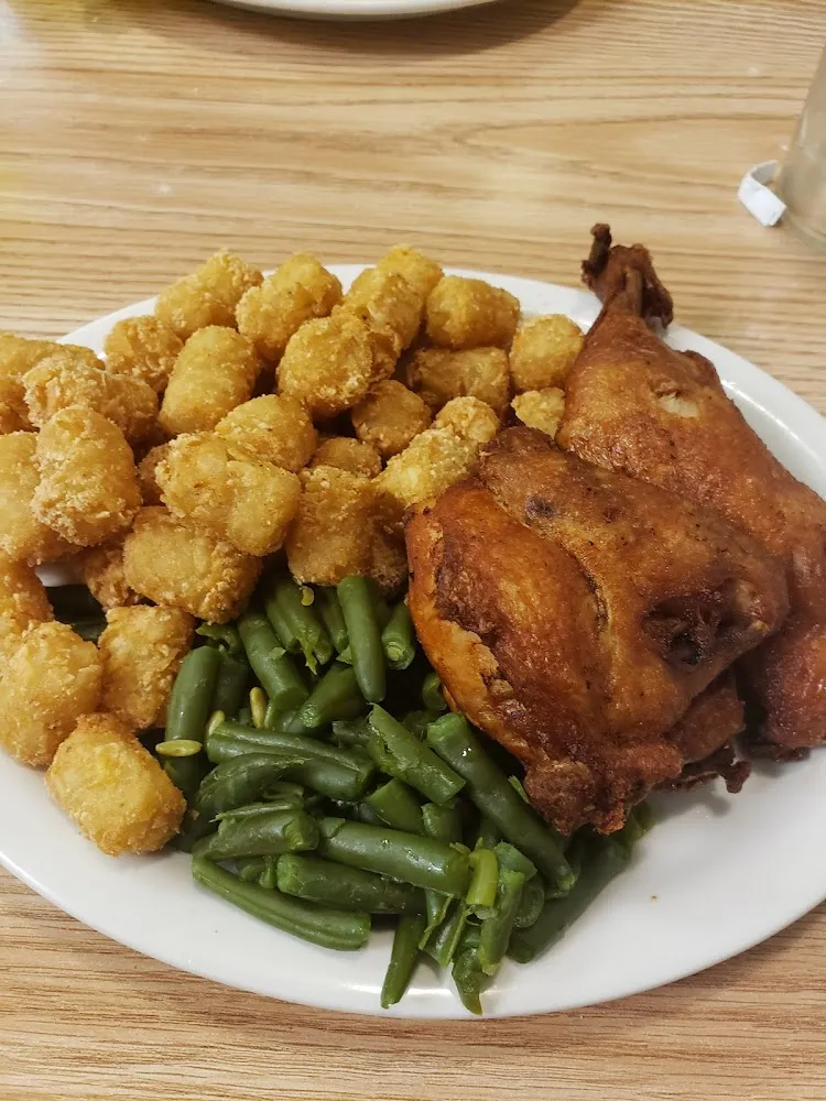 Half Chicken and Tater Tots